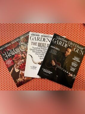 Garden & Gun Magazine Lot - 3 total magazines